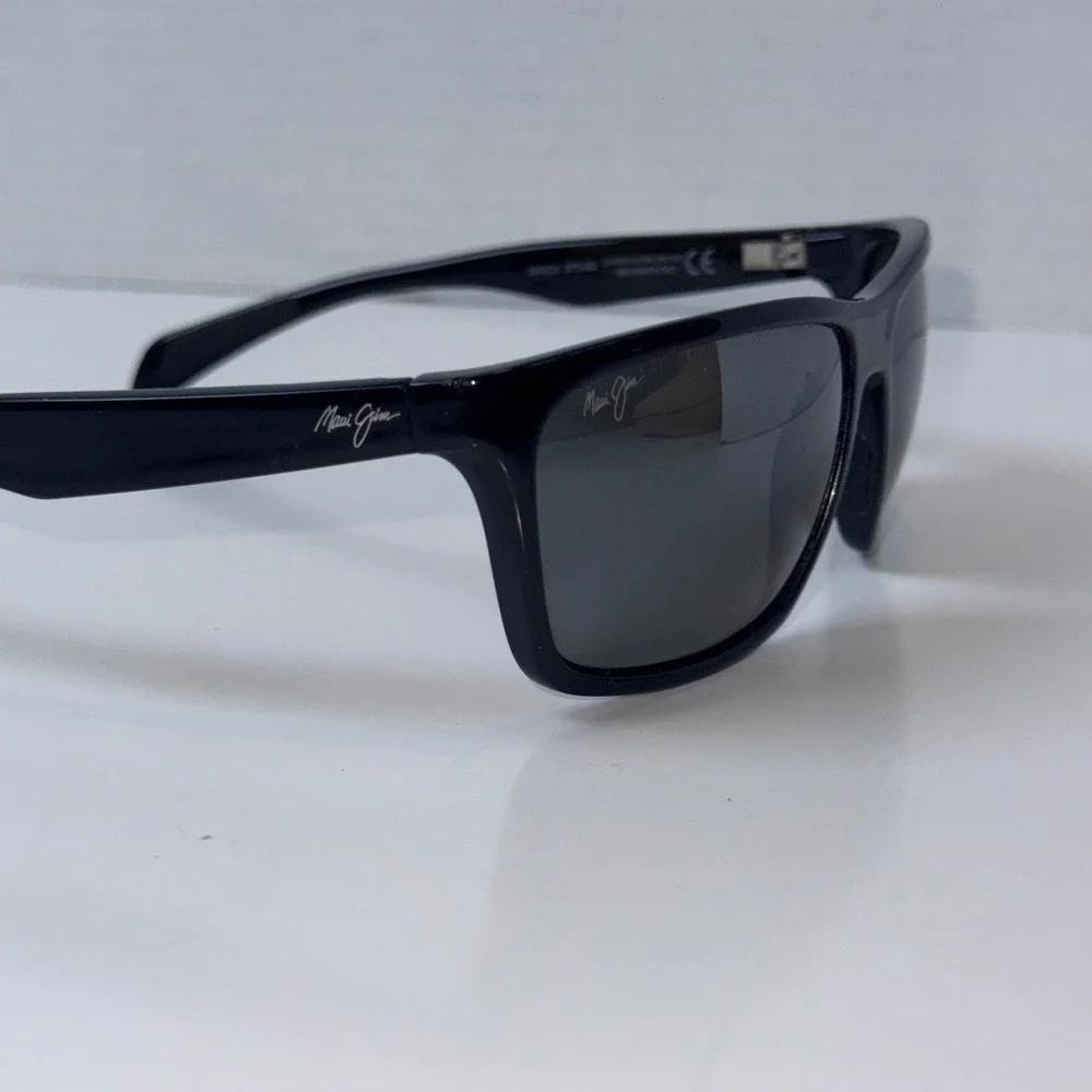 Maui Jim Makoa Sunglasses Men 59mm Black Polarized Rectangle MJ804-02